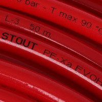Труба STOUT 16x2,0 бухта 200 м PEX-a из сшитого полиэтилена с кислородным слоем, красная SPX-0002-301620 RG008P0TORAOB0