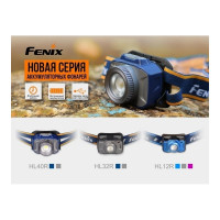 Фонарь Fenix HL40R серый 3494
