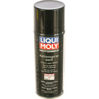 Белая цепная смазка для мотоциклов 0,4л LIQUI MOLY Motorbike Kettenspray weiss 1591