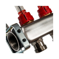 Коллектор из нержавеющей стали с расходомерами STOUT 13 выходов SMS 0917 000013