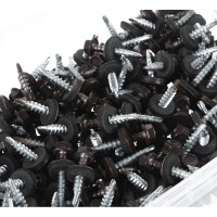 Кровельный саморез Качественный крепеж коричневый 4,8х29 200 шт 1000251 КЧ