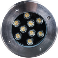 Тротуарный светильник FERON SP4113, 9LED теплый белый, 9W, 160хH90mm, IP67 32018