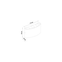 Садово-парковый светодиодный светильник Elektrostandard 1551 TECHNO LED TWINKY TRIO серый a038417