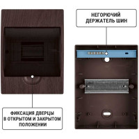 Щиток электрический бокс TDM ELECTRIC ЩРН-П-6 модулей навесной пластик IP41 "Эко" бук SQ0901-0020