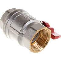 Шаровой кран RuB, 1" DN25 PN40, ВР-ВР, серия MILANO (S.90), бабочка S90F16