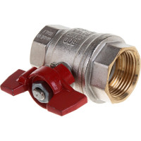 Шаровой кран RuB, 1" DN25 PN40, ВР-ВР, серия MILANO (S.90), бабочка S90F16
