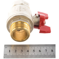 Шаровой кран RuB, 1" DN25 PN40, ВР-НР, серия MILANO (S.90), бабочка S90F26