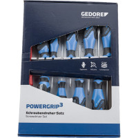 Набор отверток с трехкомпонентными рукоятками 10 предметов GEDORE IS 3-8 PH 1-2 1482343