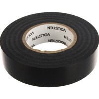 Изолента Volsten V02-7B-18х19-20 0,18х19 мм, черная, 20 метров 9789