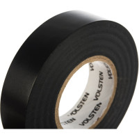 Изолента Volsten V02-7B-18х19-20 0,18х19 мм, черная, 20 метров 9789