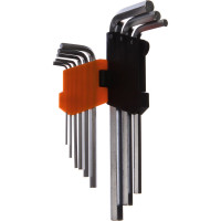 Набор ключей шестигранных удлиненных AV Steel 9 предметов  AV-362109