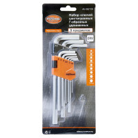 Набор ключей шестигранных удлиненных AV Steel 9 предметов  AV-362109