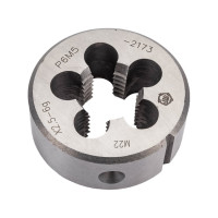 Плашка ООО "ТМТ ГРУПП" М22х2.5 Р6М5 6g 137183