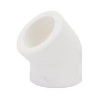 Угольник PRO AQUA PP-R 45 градусов белый 32 мм PA13512Pb