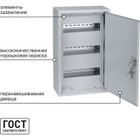 Распределительный навесной щит ЩРН-36 Народный 480х300х120 TDM ELECTRIC SQ0905-0712