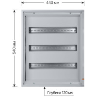 Распределительный навесной щит ЩРН-54 TDM ELECTRIC SQ0905-0017