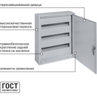 Распределительный навесной щит ЩРН-54 TDM ELECTRIC SQ0905-0017