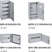 Учетно-распределительный щит ЩУ-3ф/1-1-6 IP66 2 двери 445х400х150 TDM ELECTRIC SQ0905-0097