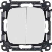 Механизм выключателя Legrand 2-кл. СП Valena Allure 10А IP20 250В Leg 752705 1180936