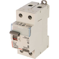 Выключатель дифференциального тока (УЗО) Legrand 2п 25А 30мА тип AC DX3 Leg 411504 1009903