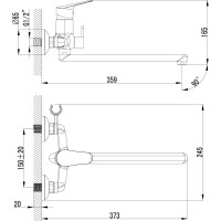Универсальный смеситель Lemark Partner LM6551C