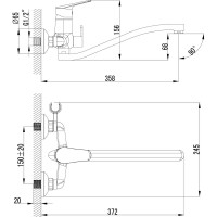 Универсальный смеситель Lemark Partner LM6553C