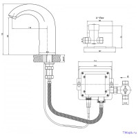 Бесконтактный сенсорный смеситель для раковины Lemark Project LM4652CE