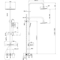 Смеситель для ванны и душа Lemark Tropic LM7002С