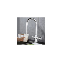 Смеситель для кухни Rossinka с подключением к фильтру с питьевой водой Z35-28