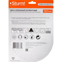 Диск алмазный сегментный по кирпичу (180х22.2/20 мм) Sturm 9020-04-180x22-C