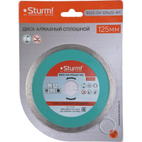 Диск алмазный сплошной по плитке (125х22.2/20 мм) Sturm 9020-04-125x22-WC