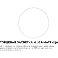 Светодиодная панель Apeyron накладная круглая, 220В, 24Вт, алюминиевый корпус, изолированный драйвер, ДН 06-42