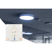 Светодиодная плата Apeyron 220В, 12Вт,  IP20, smd2835, 80Лм/Вт, 80х80мм, с линзой, 6500К / 02-20
