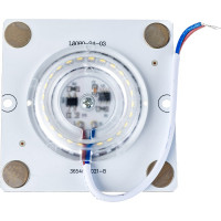 Светодиодная плата Apeyron 220В, 12Вт,  IP20, smd2835, 80Лм/Вт, 80х80мм, с линзой, 6500К / 02-20