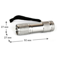 Фонарь Ultraflash UF 9 LED (3XR03, металлик, 9 LED, алюминий, коробка) 7903