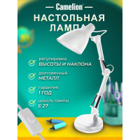Настольный светильник Camelion KD-331 C01 белый 40W, E27 12790