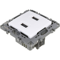 Зарядное устройство USB ЭРА 12-4110-01, 230В/5В-2100мА, IP20, белый Б0027491