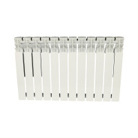 Алюминиевый радиатор ROMMER Plus 500 12 секций RAL9016 89567