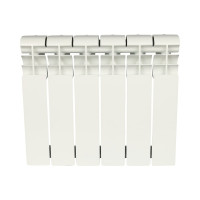 Биметаллический радиатор ROMMER Profi BM 350 BI350-80-80-130 6 секций RAL9016 86630