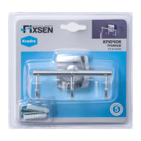 Крючок тройной FIXSEN KVADRO 61305C