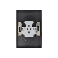 Розетка Systeme Electric 2-м ATLAS DESIGN без заземления, 16А, в сборе, мокко ATN000620 1240358