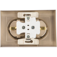 Розетка двойная Systeme Electric (Schneider Electric) AtlasDesign, с заземлением, 16 А, в сборе, шампань ATN000524