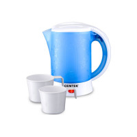 Дорожный чайник Centek бело-синий, 600 мл, 600 Вт CT-0054 Blue