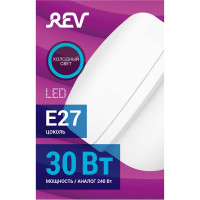 Светодиодная лампа REV T80, E27, 30W, 6500K, PowerMax, дневной свет 32417 1