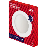 Светодиодная встраиваемая панель REV SuperSlim Round, круглая 14W, 4000К 28945 6