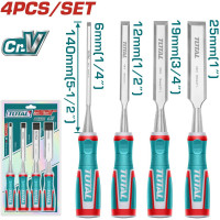 Набор стамесок по дереву 4 шт. TOTAL THT41K0401