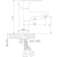 Смеситель для раковины Rossinka RS31-11