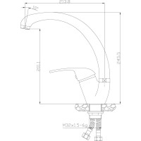 Смеситель Rossinka для кухни Y40-23U