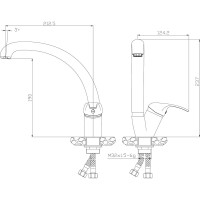 Смеситель для кухни Rossinka Y35-23U