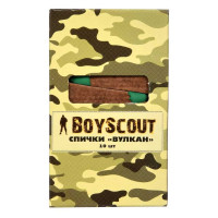 Спички Вулкан BOYSCOUT 60 мм, 10 шт длительного горения 61034